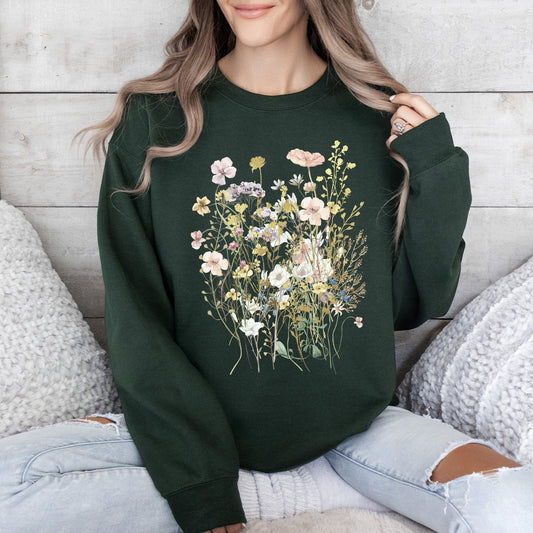 Pressed Flower Bouquet Sweatshirt