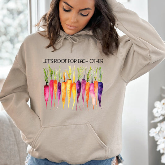 Let's Root For Each Other, Gardening, Vegetables Hoodie