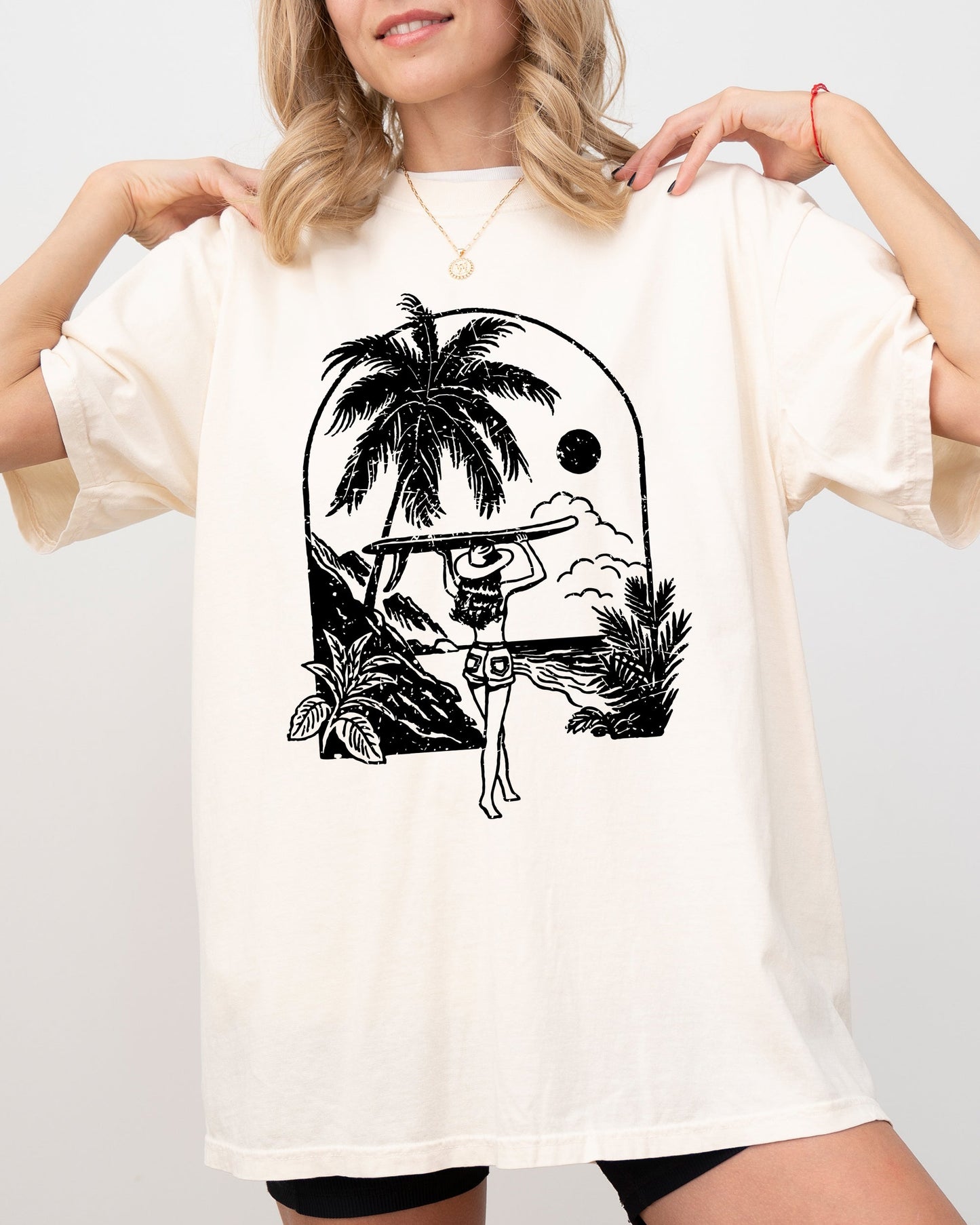 Paradise, Summer, Beach, Surf, Cowgirl, Western, Retro, Hot Girl Summer Tshirt Comfort Colors T-Shirt