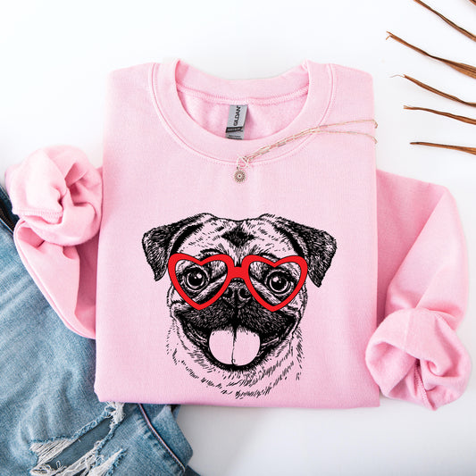 Pug, Dog Lover Apparel, Pet, Dog Breed, Cute Sweatshirt