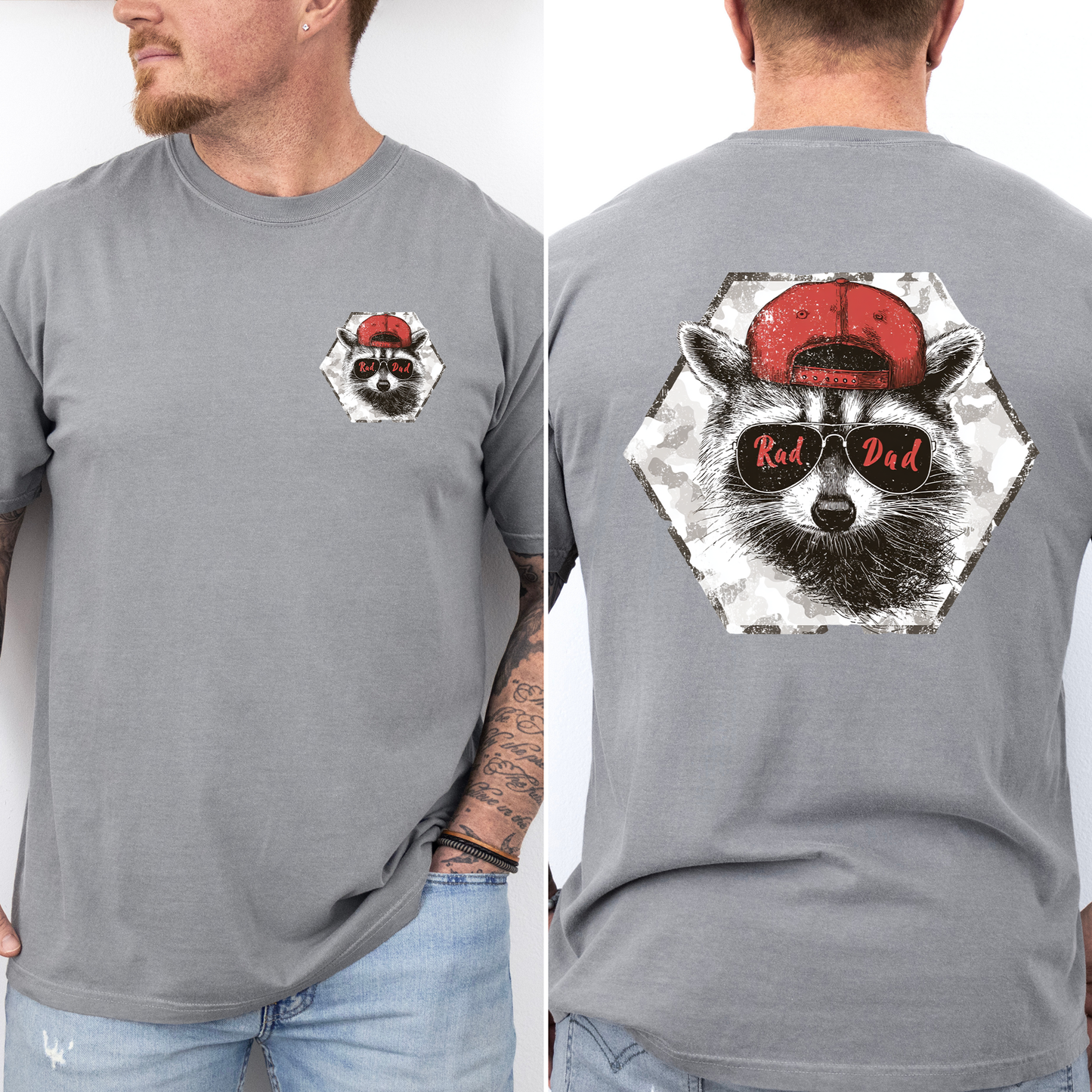 Rad Dad, Raccoon, Father's Day, Husband, Guy Gift, Brother, Comfort Colors T-Shirt