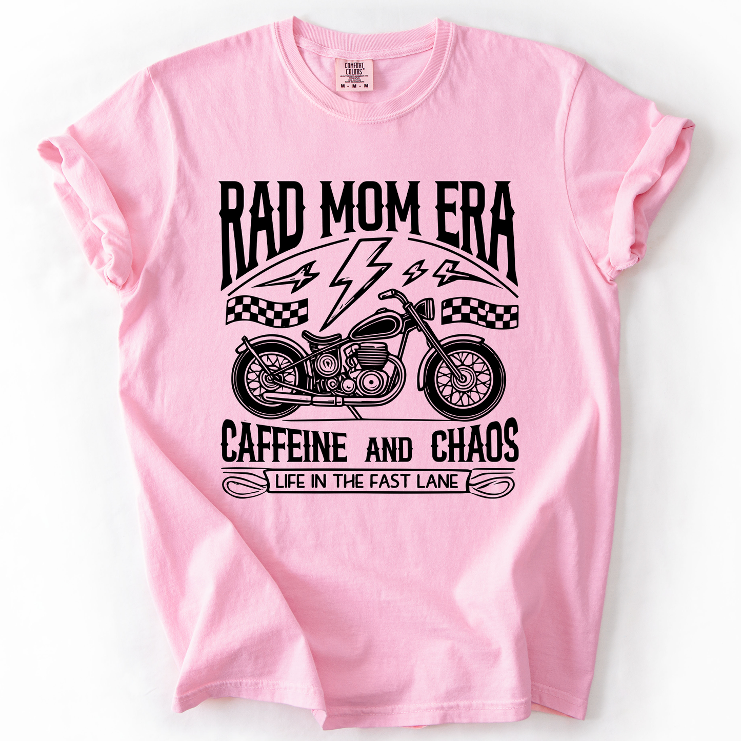 Rad Mom Era, Caffeine and Chaos, Sassy, Mama, Mother, Comfort Colors T-Shirt