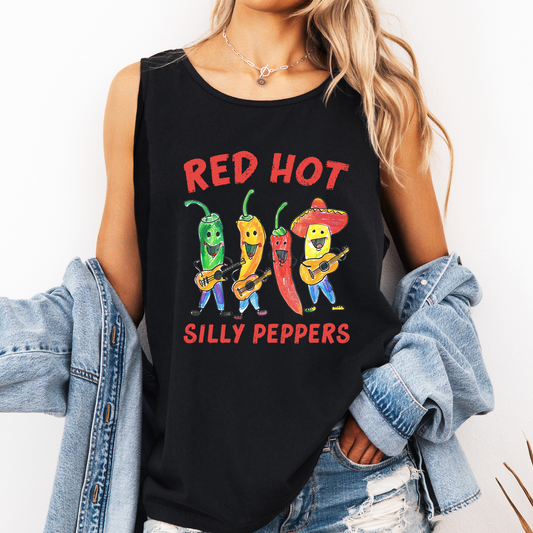 Red Hot Silly Peppers, Funny, Music Comfort Colors Tank Top