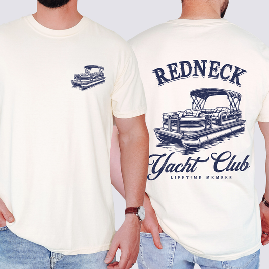 Redneck Yacht Club, Funny, Boating, Country, Lake Life, Comfort Colors T-Shirt