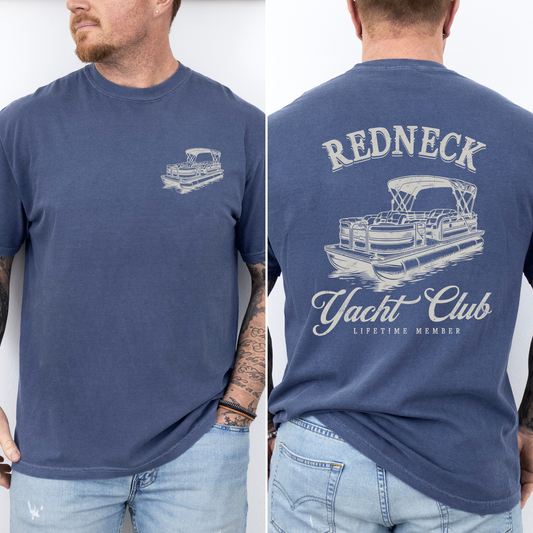 Redneck Yacht Club, Funny, Boating, Country, Lake Life, Comfort Colors T-Shirt