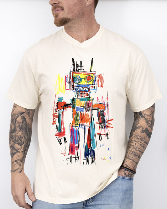 Robot Art, Graffiti, Fun, Colorful, Neo Expressionist Shirt Comfort Colors T-Shirt