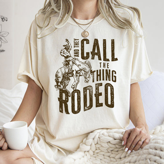 Rodeo Rider, Bronco, Bull, Horse, Cowboy, Cowgirl, Tshirt Comfort Colors T-Shirt