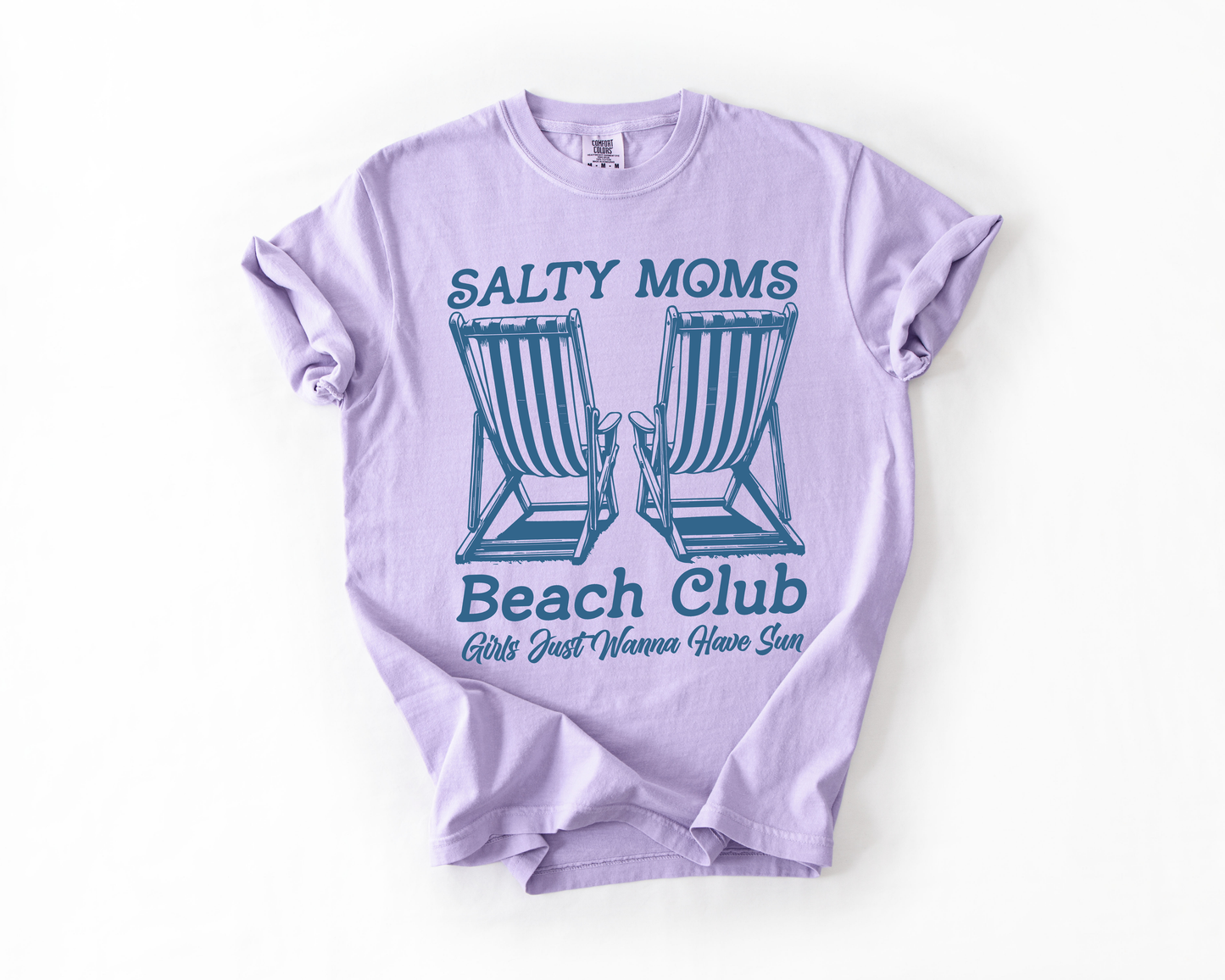 Salty Moms, Beach, Summer, Travel, Vacation, Holiday, Sun, Comfort Colors T-Shirt