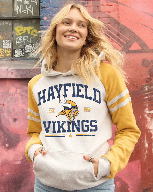 Hayfield Vikings Vintage Hoodie - Unisex