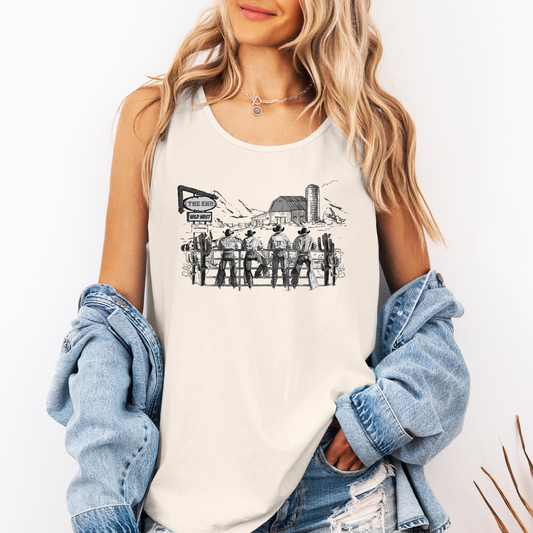 Sexy Cowboys, Western, Farming, Country Comfort Colors Tank Top