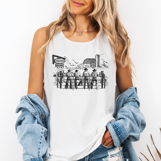 Sexy Cowboys, Western, Farming, Country Comfort Colors Tank Top