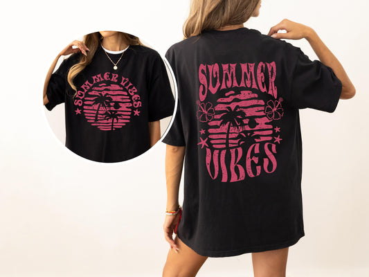 Summer Vibes, Beach Fun, Palm Tree, Hot Girl Summer, Tshirt Comfort Colors T-Shirt