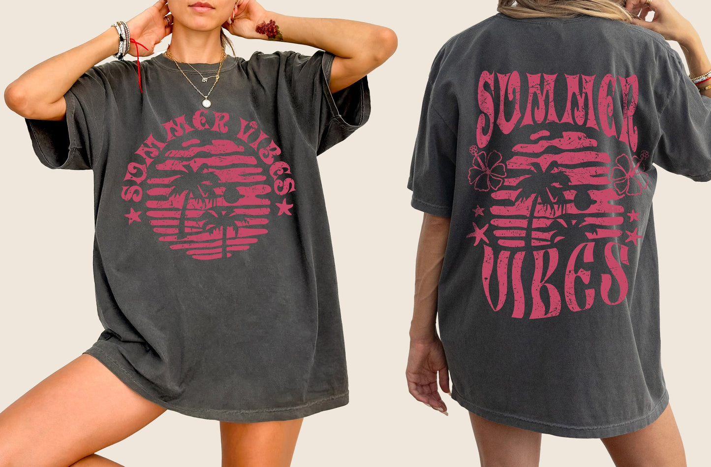 Summer Vibes, Beach Fun, Palm Tree, Hot Girl Summer, Tshirt Comfort Colors T-Shirt