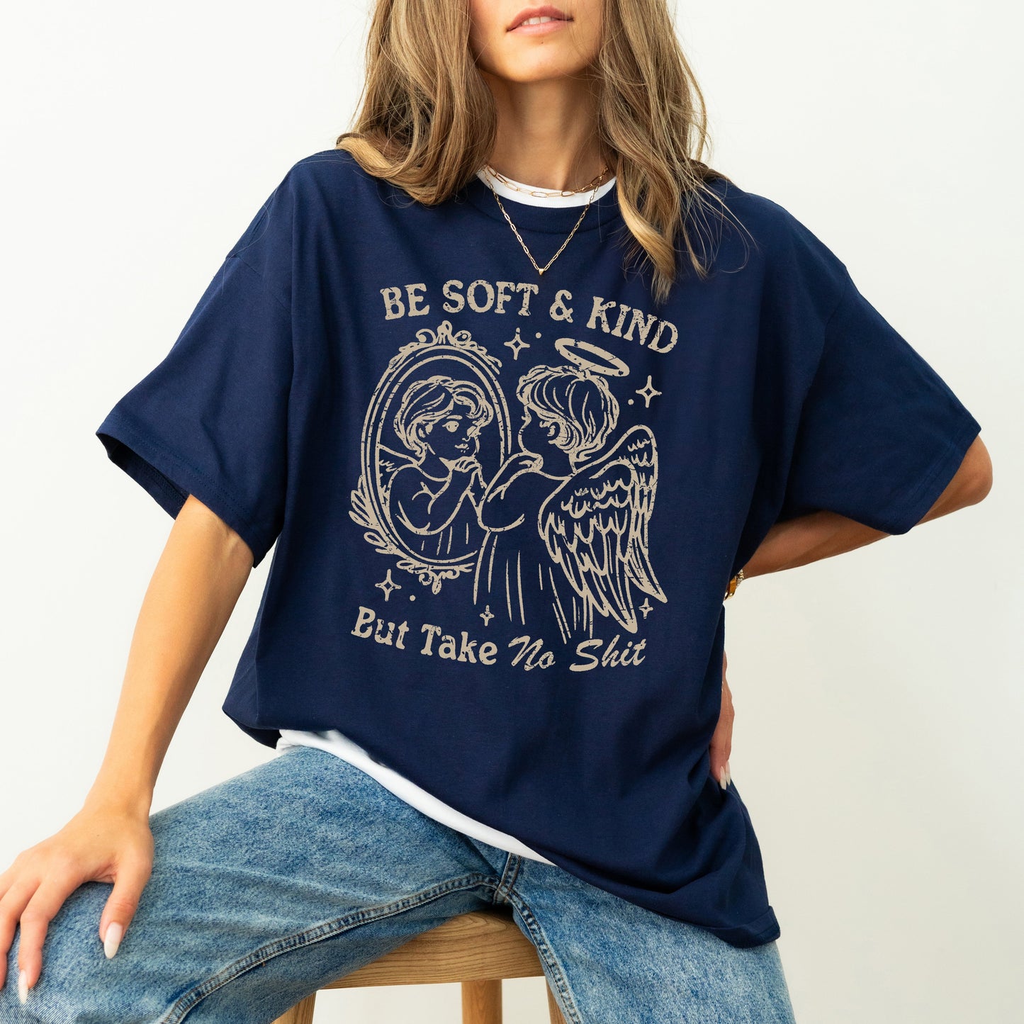 Take No Shit, Angel, Funny, Aesthetic, Meme, Be Kind, Tshirt Comfort Colors T-Shirt
