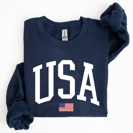 USA Flag, America, Patriotic, 4th of July Sweatshirt