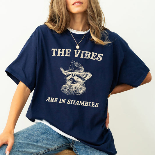 Vibes Are In Shambles, Raccoon, Meme, Aesthetic, Funny, Comfort Colors Tshirt