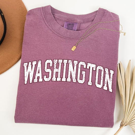 Washington, Football, Sports, Game Day, Big Game, Touchdown, Tailgate Party, University, College, State Tshirt Comfort Colors T-Shirt
