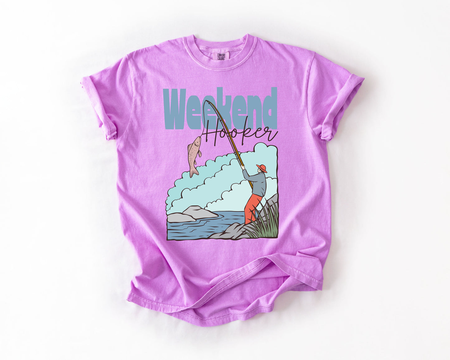 Weekend Hooker, Adventure, Boat, Lake Life, Camping, Outdoor, Nature, Travel, Comfort Colors T-Shirt