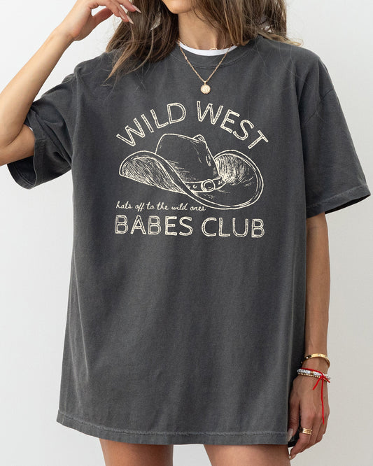 Wild West Babes Club, Cowboys, Cowgirls, Country, Western Shirt Comfort Colors T-Shirt