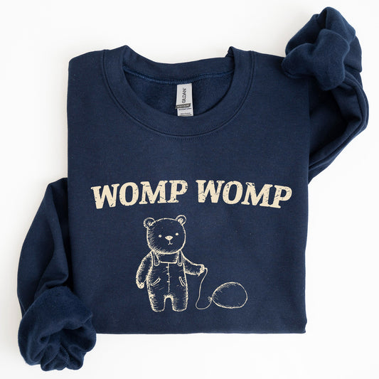 Womp Womp Sad Bear Balloon, Meme, Aesthetic, Funny Sweatshirt