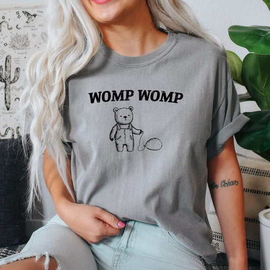 Womp Womp Sad Bear Balloon, Meme, Aesthetic, Funny, Comfort Colors Tshirt