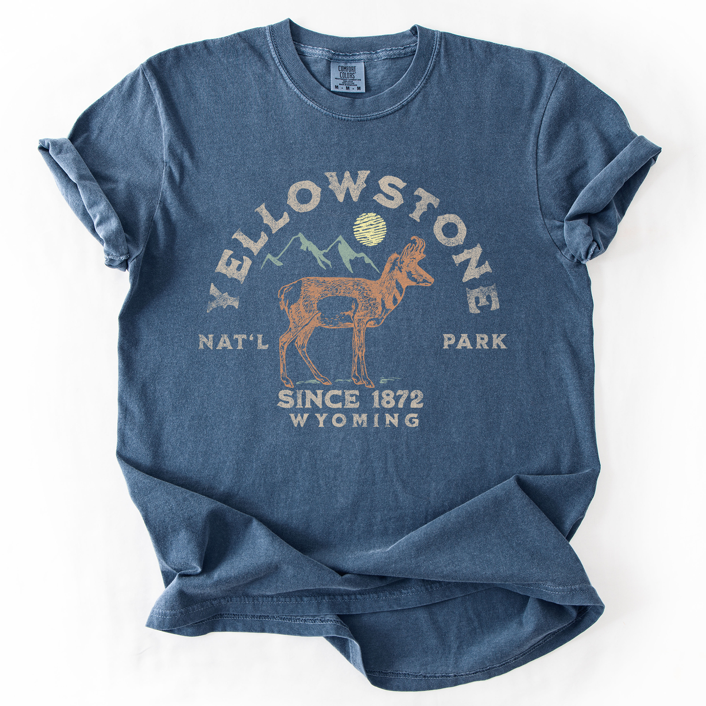 Yellowstone National Park, Wyoming, Nature, Outdoors, Camping, Hiking, Comfort Colors T-Shirt