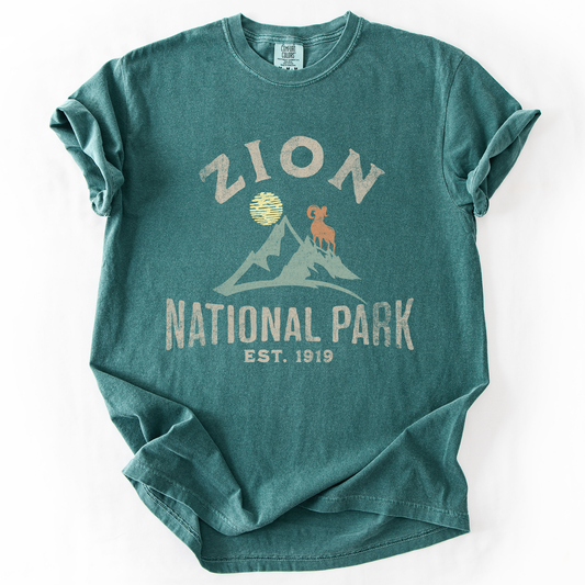 Zion National Park, Nature, Outdoors, Camping, Hiking, Comfort Colors T-Shirt