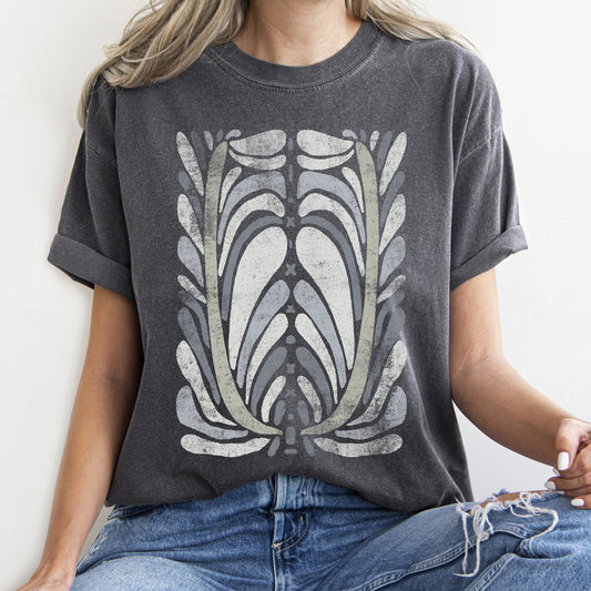 Boho Folk Art Vintage Flower Comfort Colors Tshirt