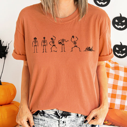 Six Dancing Skeletons Comfort Colors Tshirt