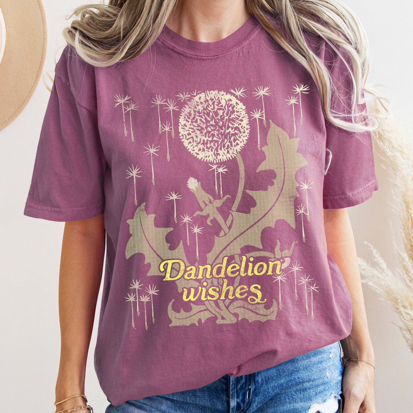 Dandelion Wishes Vintage Comfort Colors Tshirt