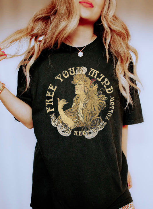 Free Your Mind Music Lover Comfort Colors Tshirt