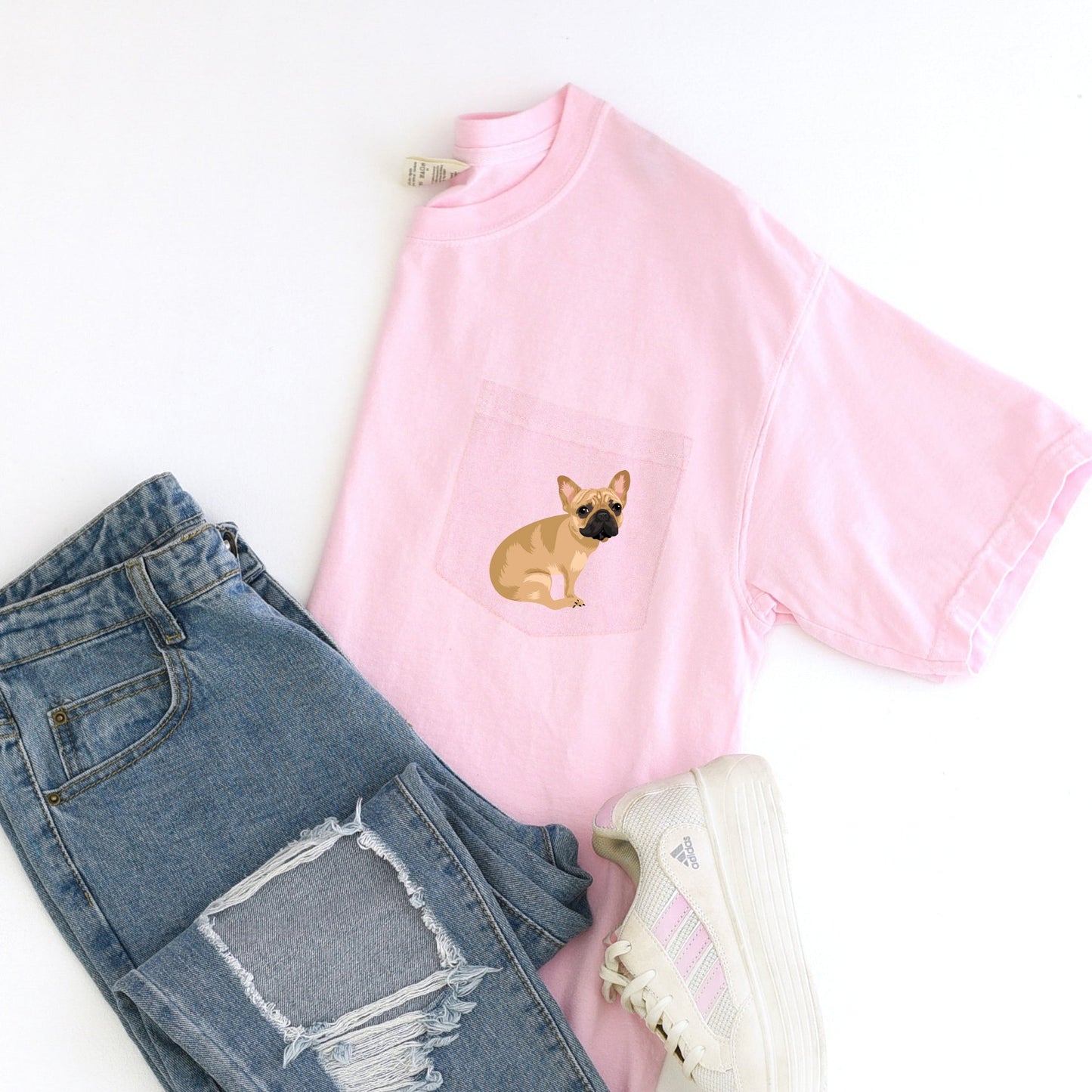 Dog Lover Pocket Tee, Many Breeds Available, Comfort Colors Tshirt