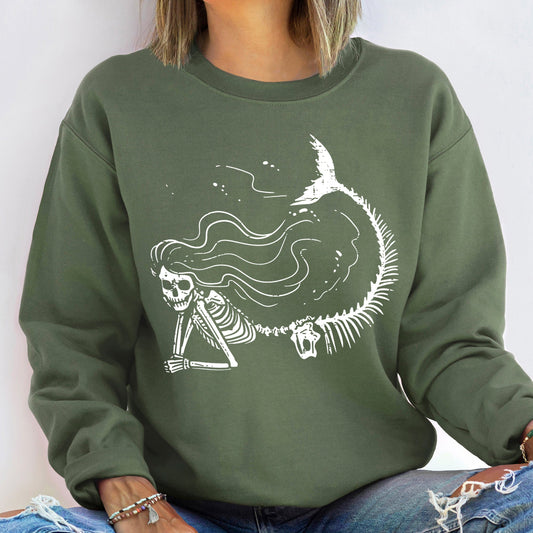 Mermaid Skeleton Sweatshirt