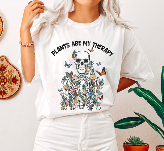 Plants Are My Therapy Comfort Colors Tshirt