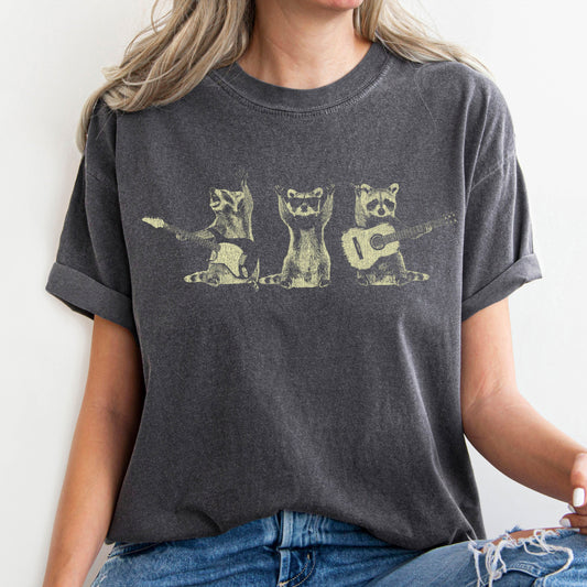 Raccoon Band Vintage Comfort Colors Tshirt
