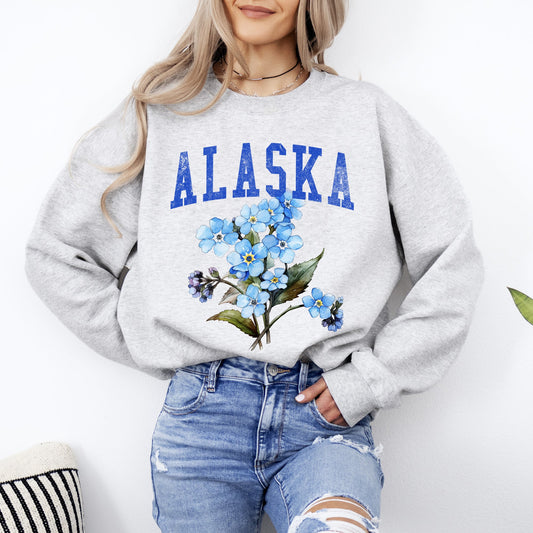 Alaska State Flower Sweatshirt