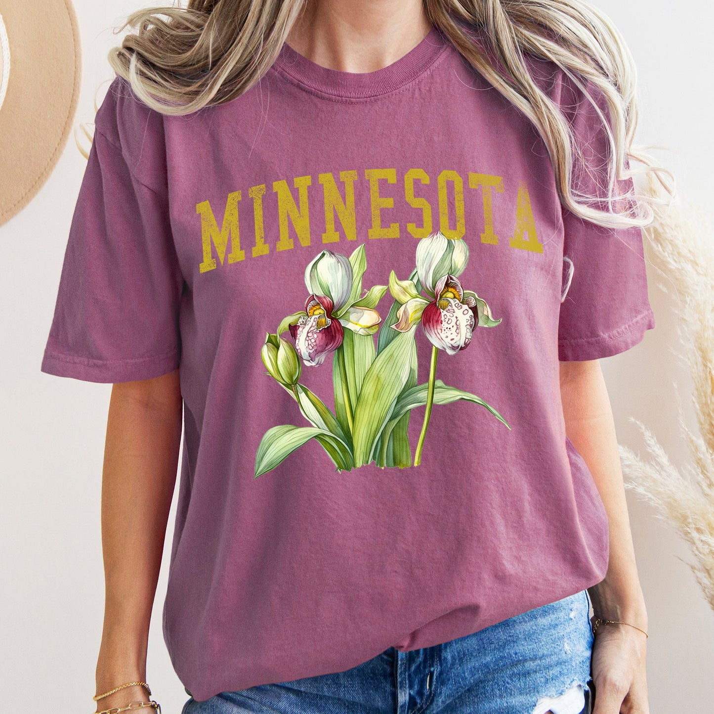 Minnesota State Flower Comfort Colors Tshirt