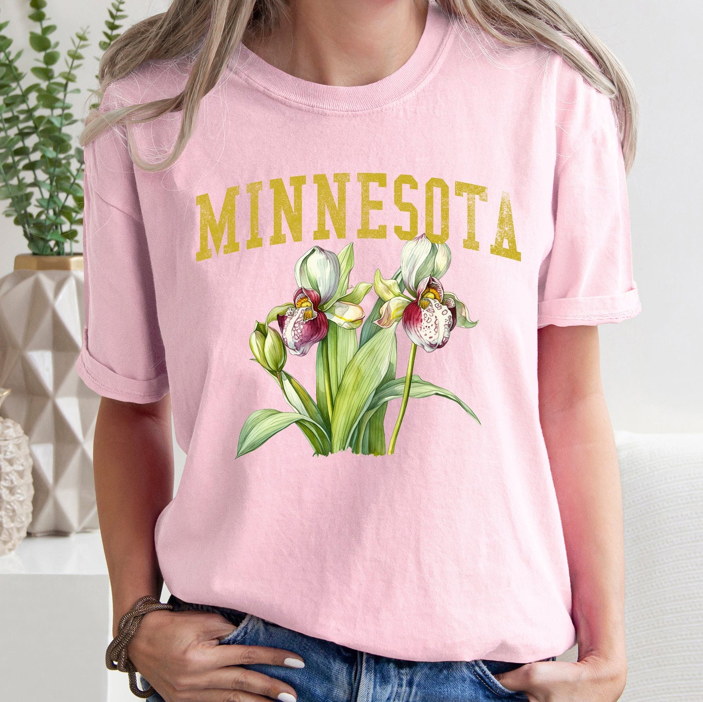Minnesota State Flower Comfort Colors Tshirt