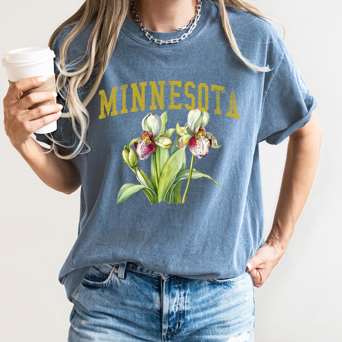Minnesota State Flower Comfort Colors Tshirt
