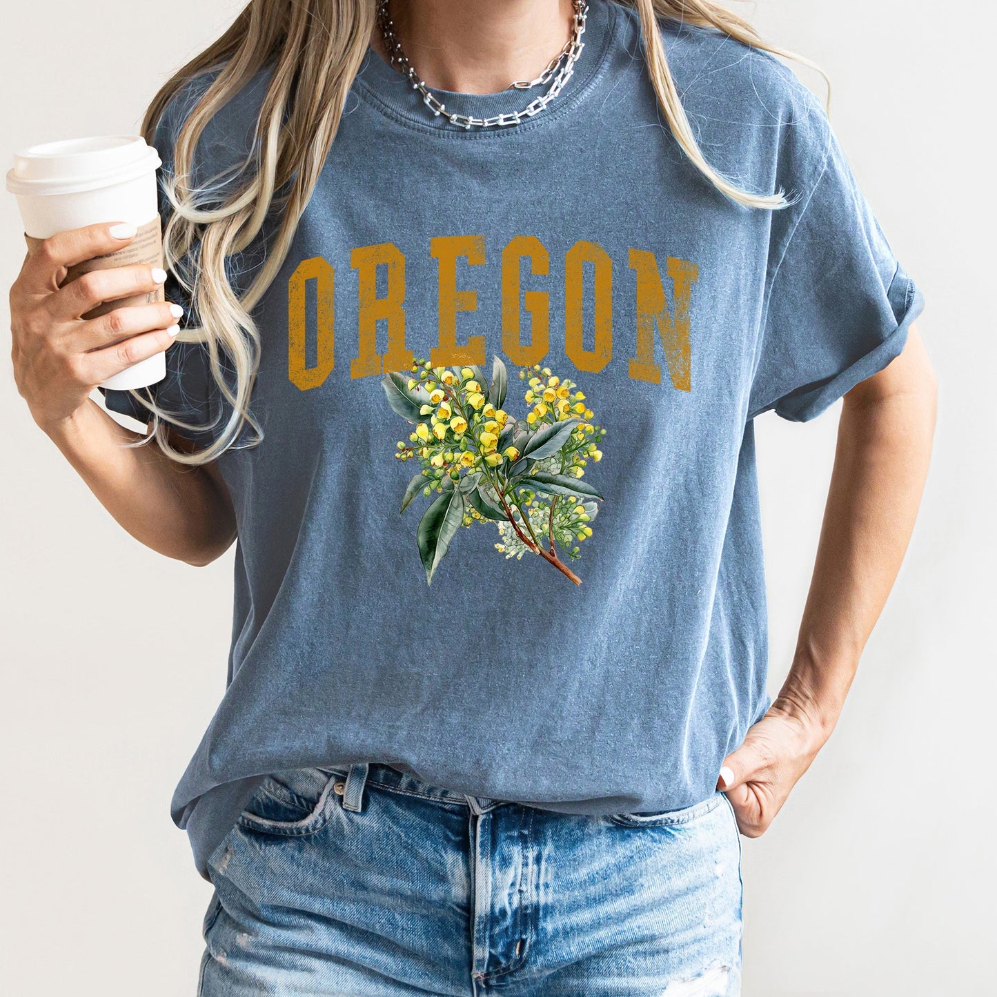 Oregon State Flower Comfort Colors Tshirt