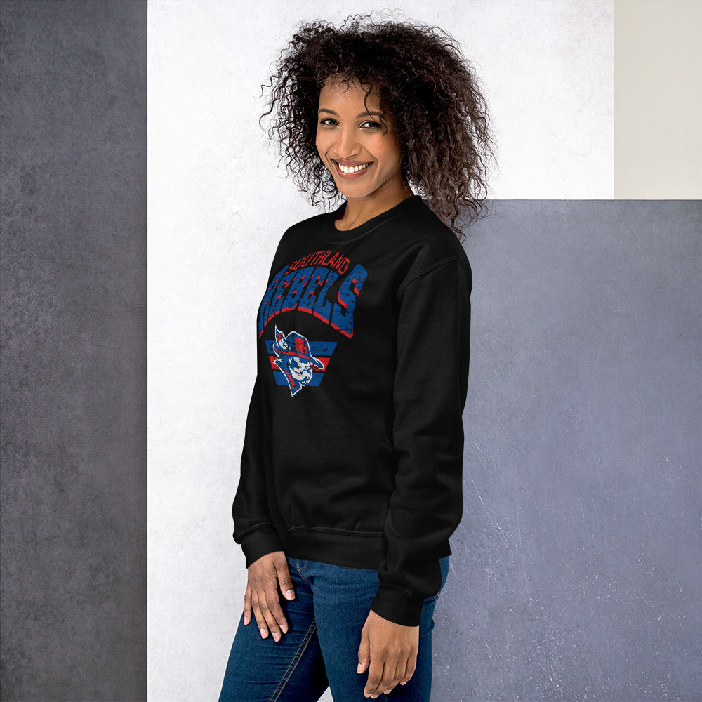 Rebels Vintage Collegiate Distressed - Gildan Crew