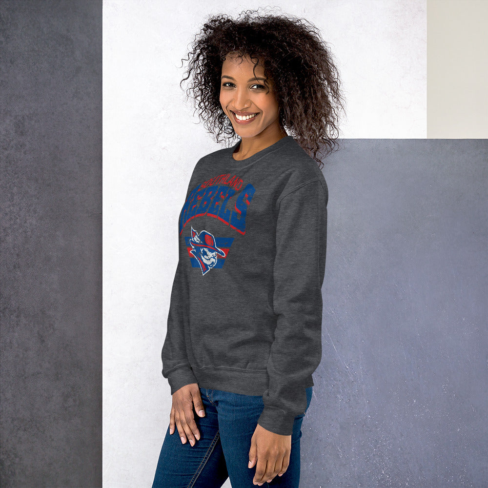 Rebels Vintage Collegiate Distressed - Gildan Crew