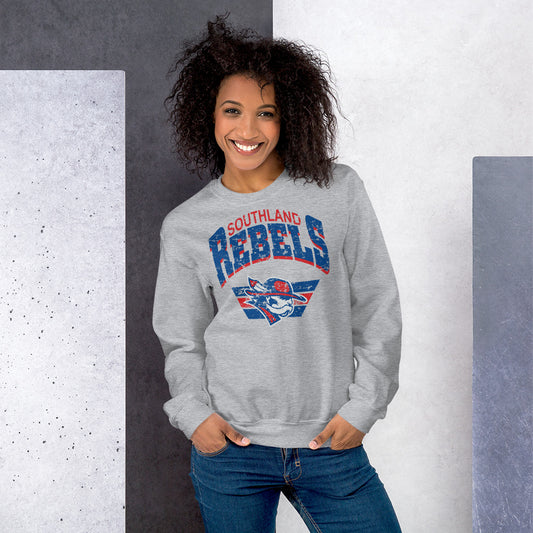 Rebels Vintage Collegiate Distressed - Gildan Crew