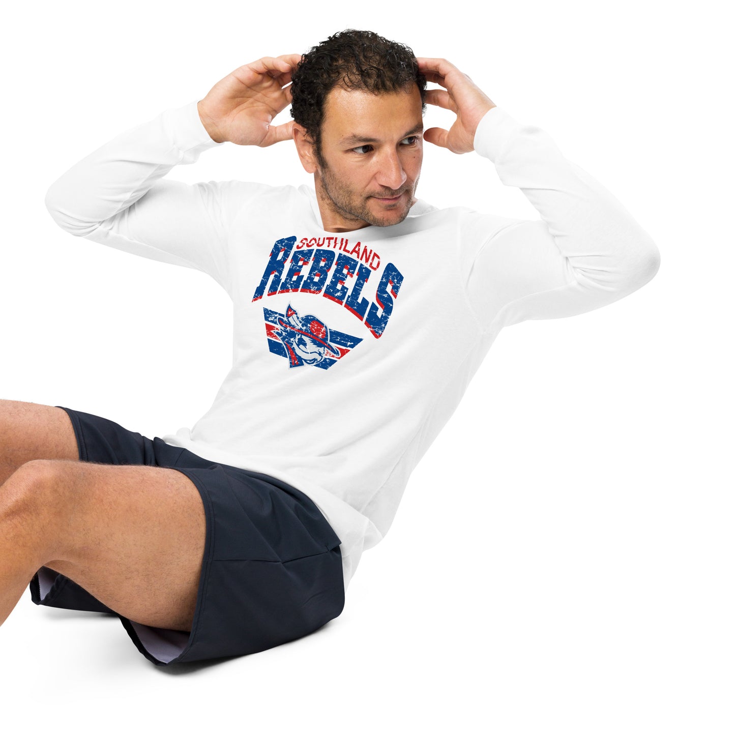 Rebels Vintage Collegiate Distressed - Bella Canvas Long Sleeve Tee