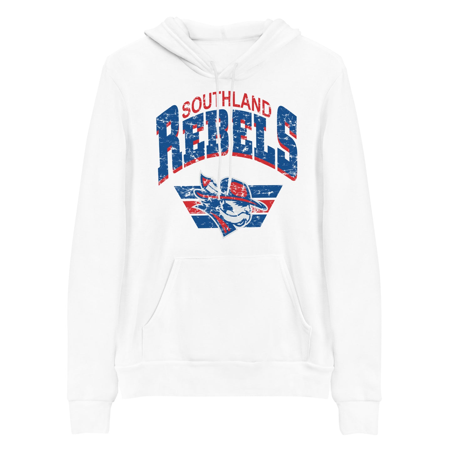 Rebels Vintage Collegiate Distressed - Bella Canvas Hoodie