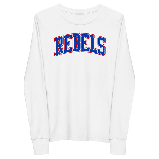 Tri-color Rebels Arched Varsity - YOUTH Long Sleeve