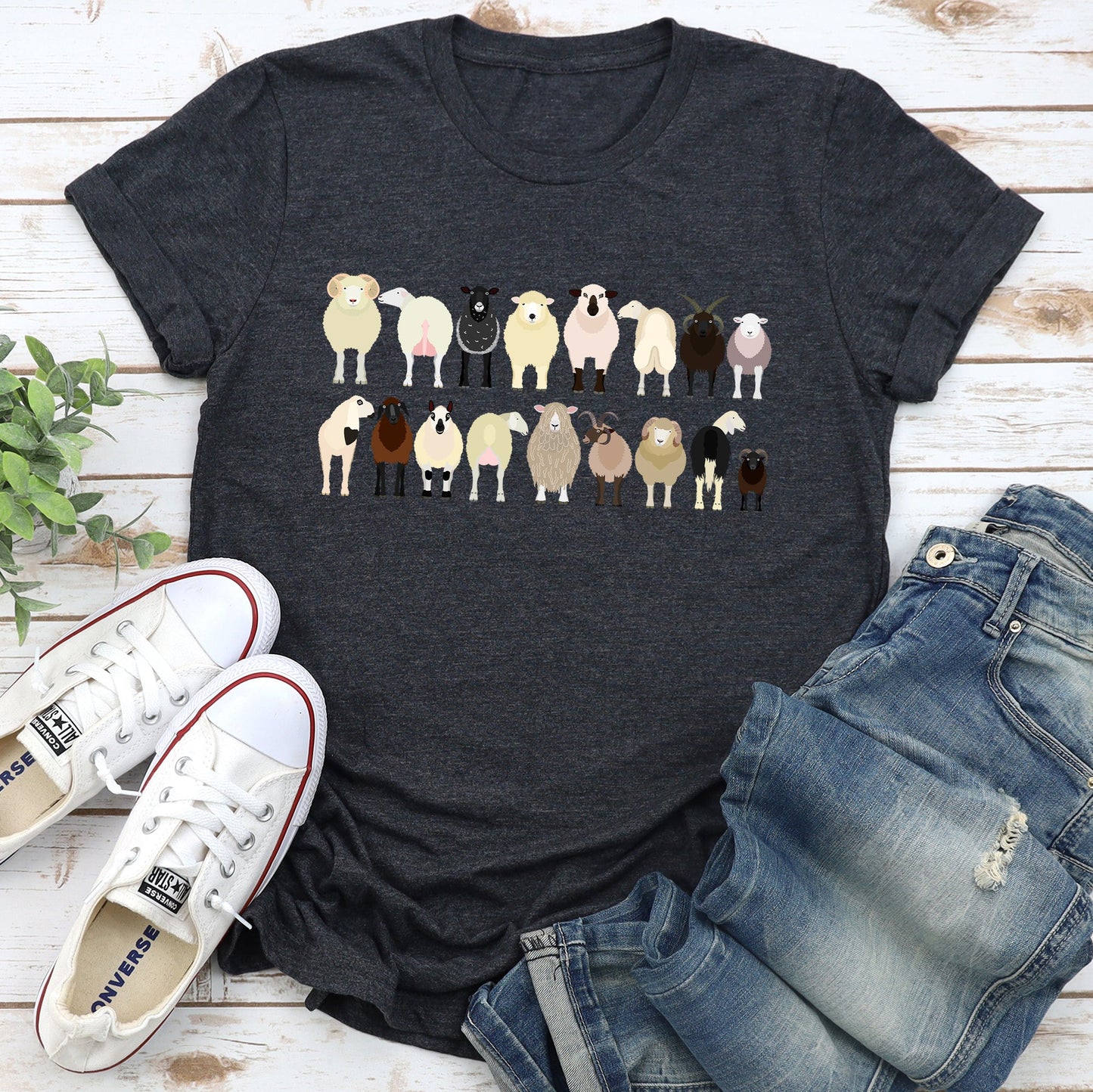 Sheep Lovers Super Soft Tees, Farm Animal Shirts, Illustration, Breeds