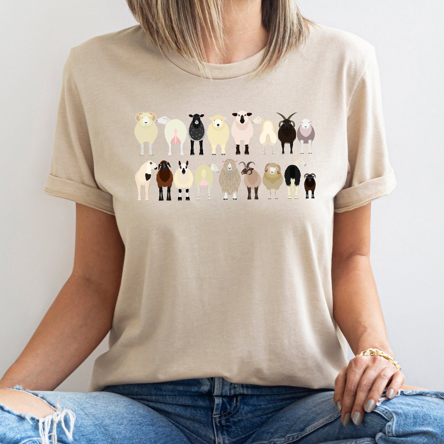 Sheep Lovers Super Soft Tees, Farm Animal Shirts, Illustration, Breeds