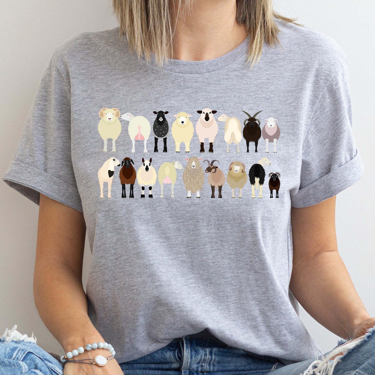 Sheep Lovers Super Soft Tees, Farm Animal Shirts, Illustration, Breeds