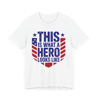 Patriotic Hero Tee - Unisex Jersey Short Sleeve T-Shirt, Gift for Veterans, 4th of July, Memorial Day, Casual Wear, Everyday Comfort